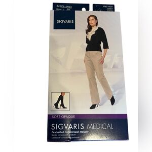 3 pair Sigvaris compression opaque knee highs